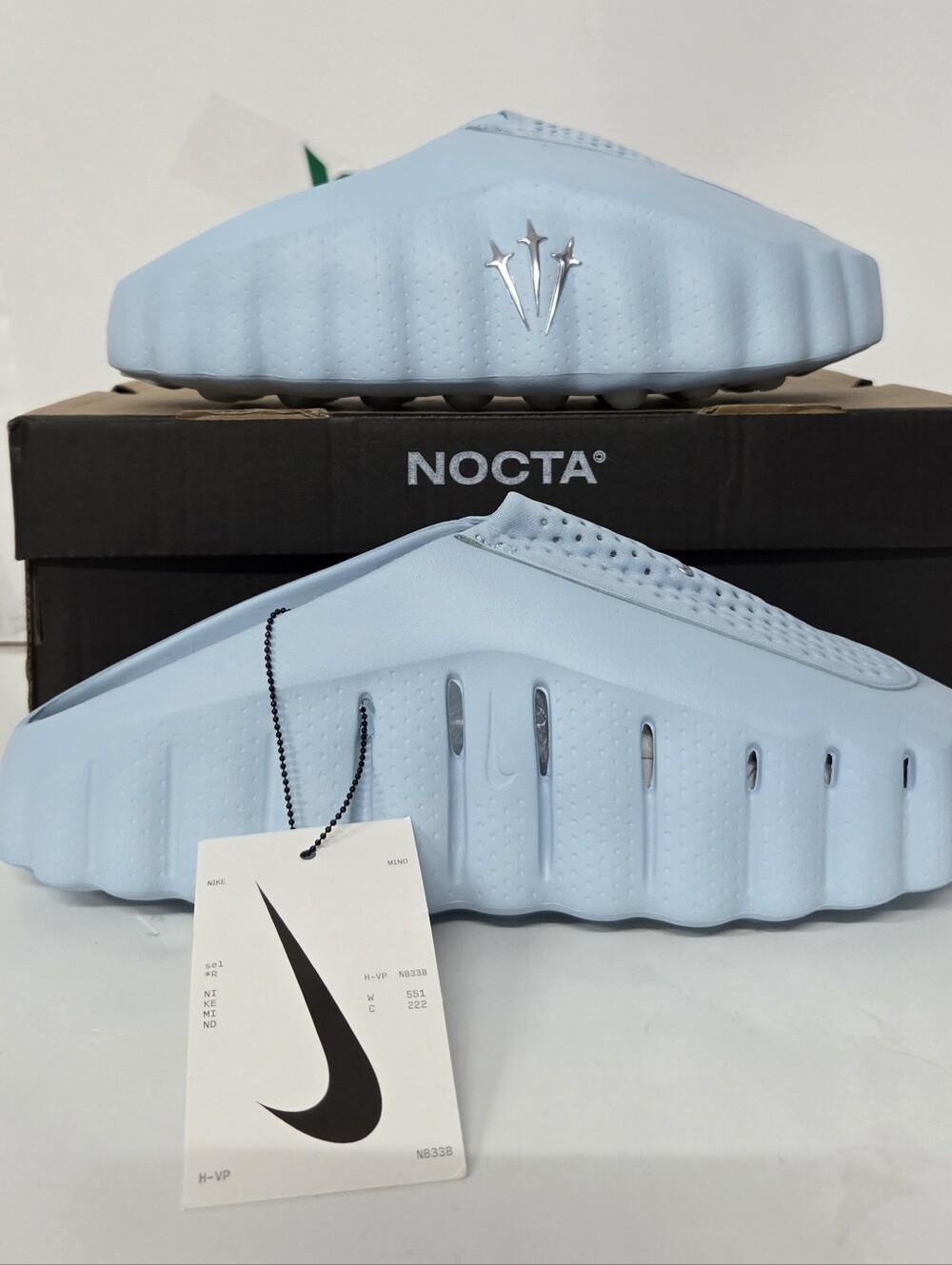 Nike NOCTA Mind 001 "Light Blue" Foam Slip Men's Sandals Slides🔥 Size 10 NEW!